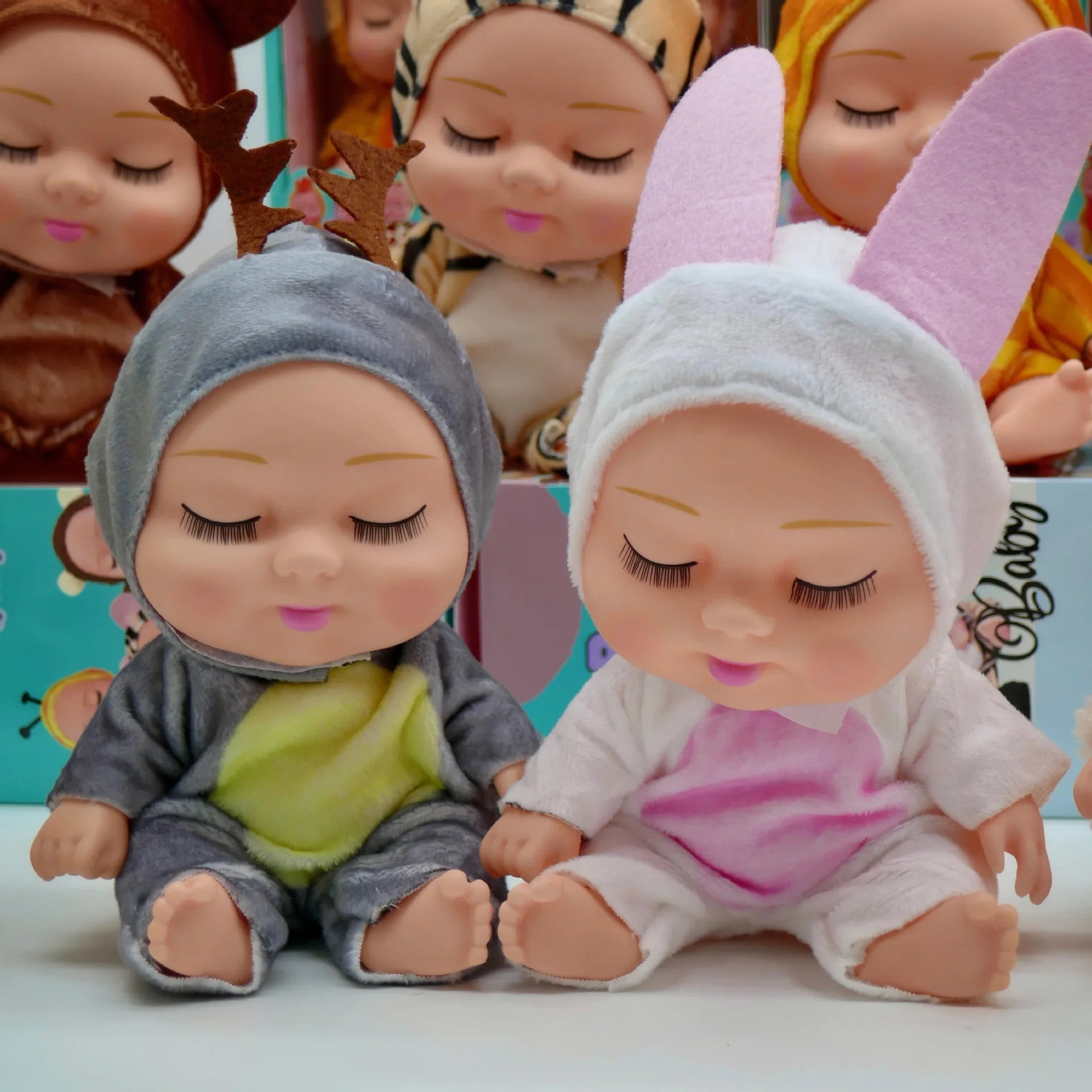 19 см милая кукла для сна модель игрушки мультяшный единорог кролик животное BJD