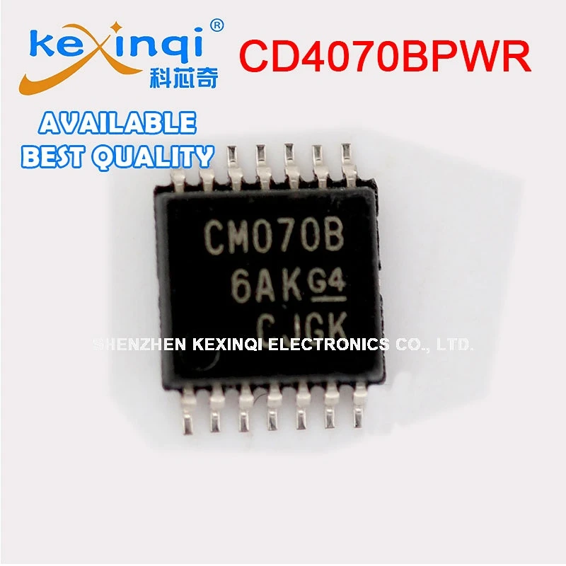 

10PCS CD4070BPWR CD4070BPW Code CM070B Inverter Electronic Component TSSOP14 Best High Quality