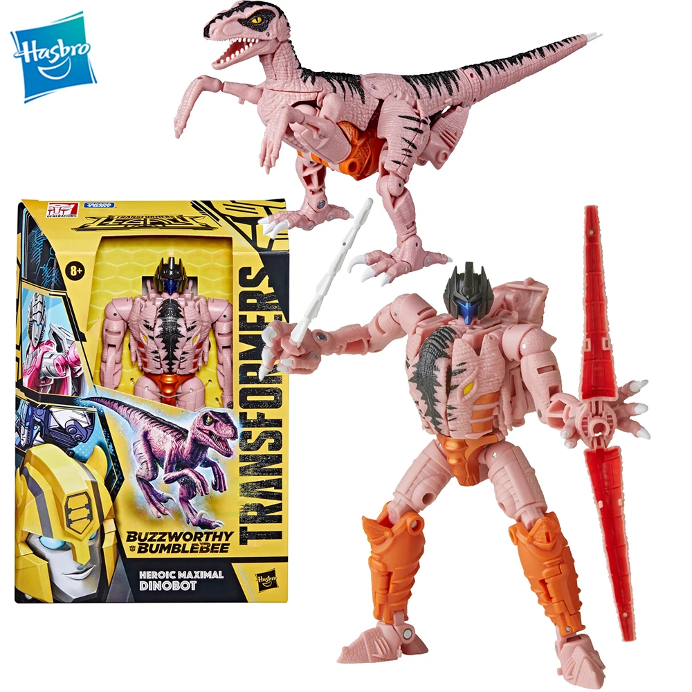 

Original Hasbro Transformers Buzzworthy Bumblebee Legacy Voyager Heroic Maximal Dinobot Action Figure Collectible Model Gift Toy