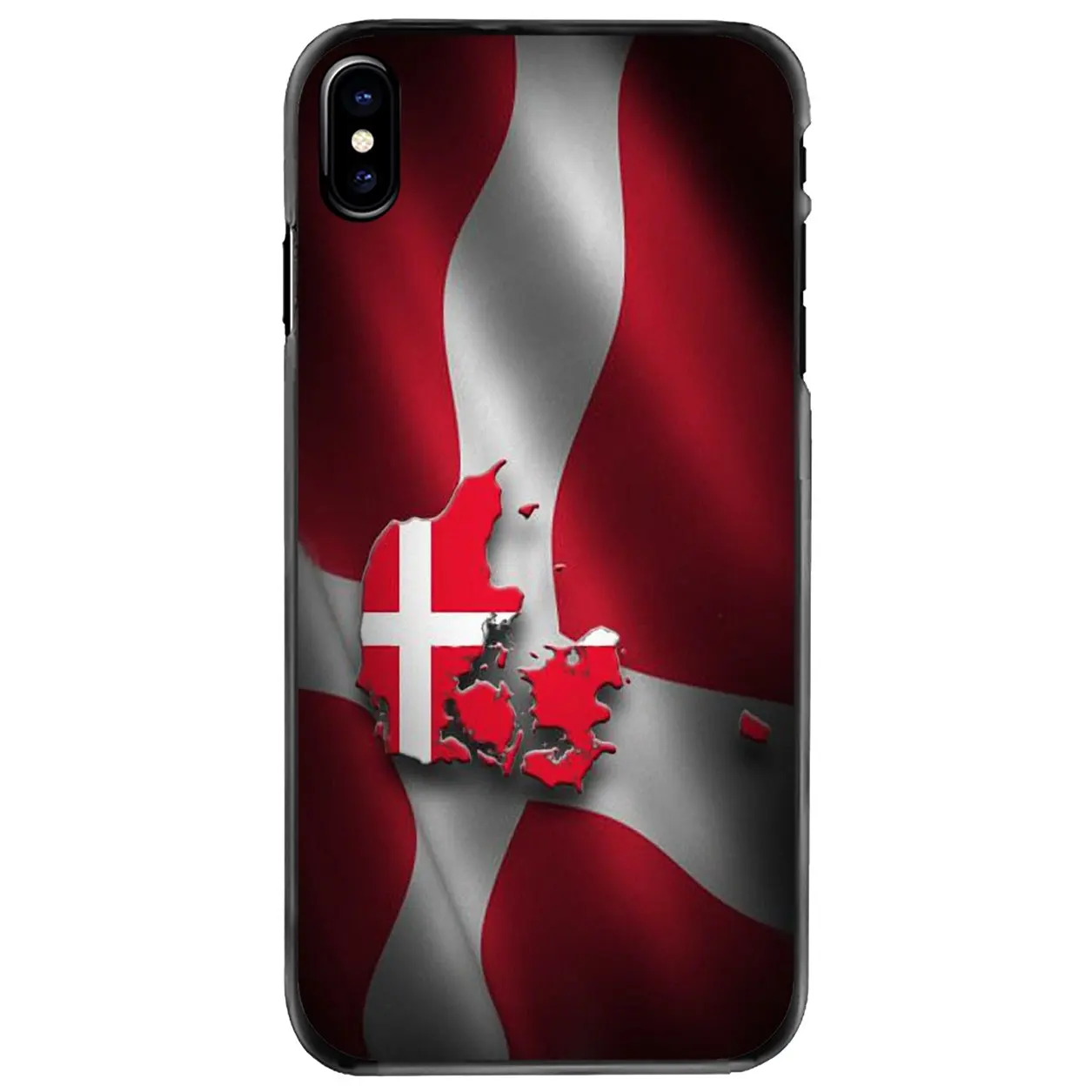 Жесткий чехол для телефона DK с датским флагом и баннером iPhone 11 12 13 14 Pro MAX Mini 5 5S SE 6 6S