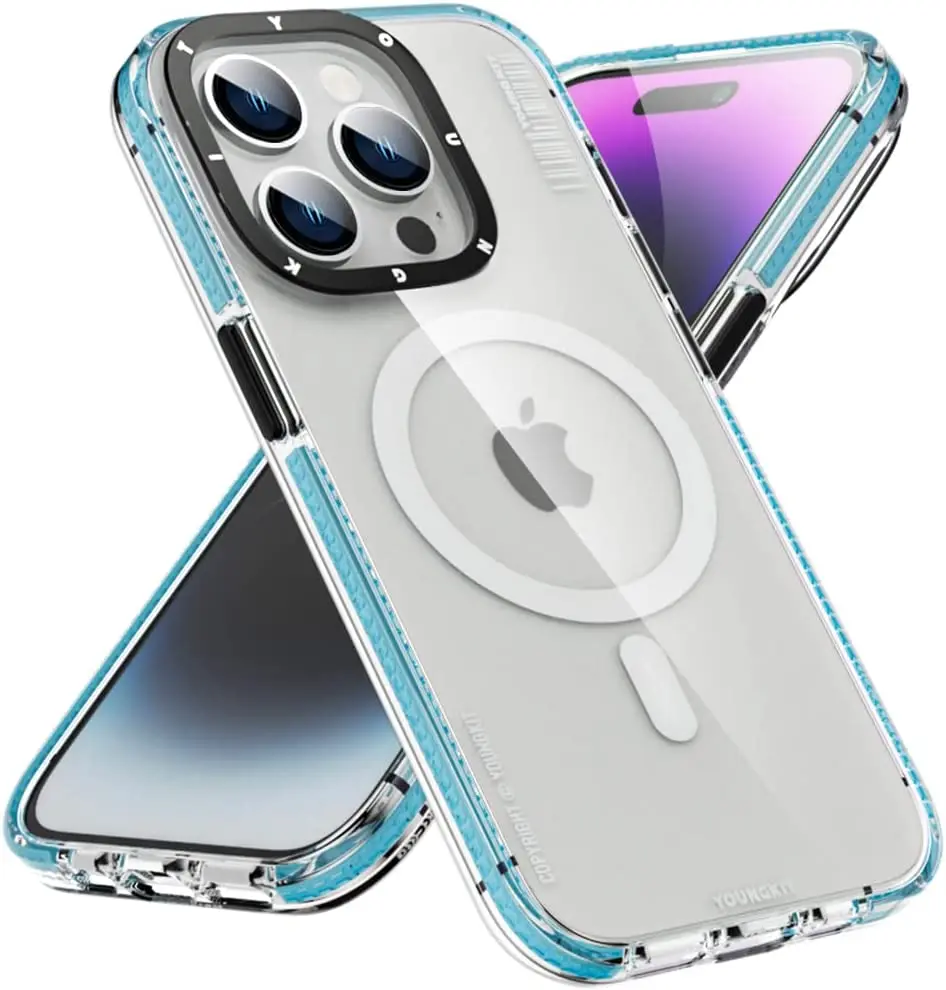 Youngkit Exquisite Series for iPhone 14 Pro Max Case Magsafe Magnetic Crystal Shockproof Hard Back Cover For Iphone 14 pro Case