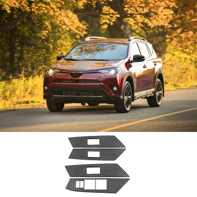 Оконная переключатель панель отделка рамка углеродное волокно декоративная