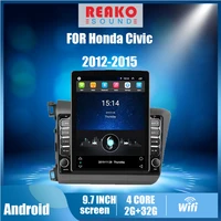 autoradio for honda civic 2012 2015 2 din 9 7 tesla screen car multimedia player gps navigator android stereo head unit