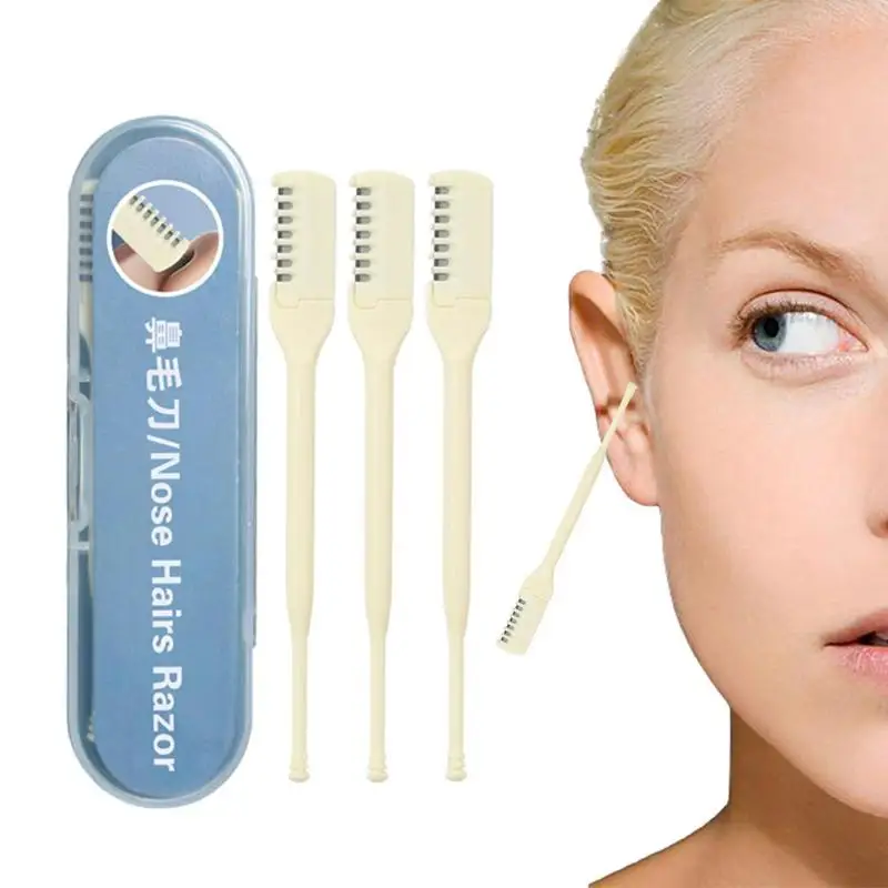 

Manual Nose Hair Remover Double-head Manual Ear Hair Cleaning Tool Multifunctional Nose Hair Trimmers Tool For Portable Ear Pick