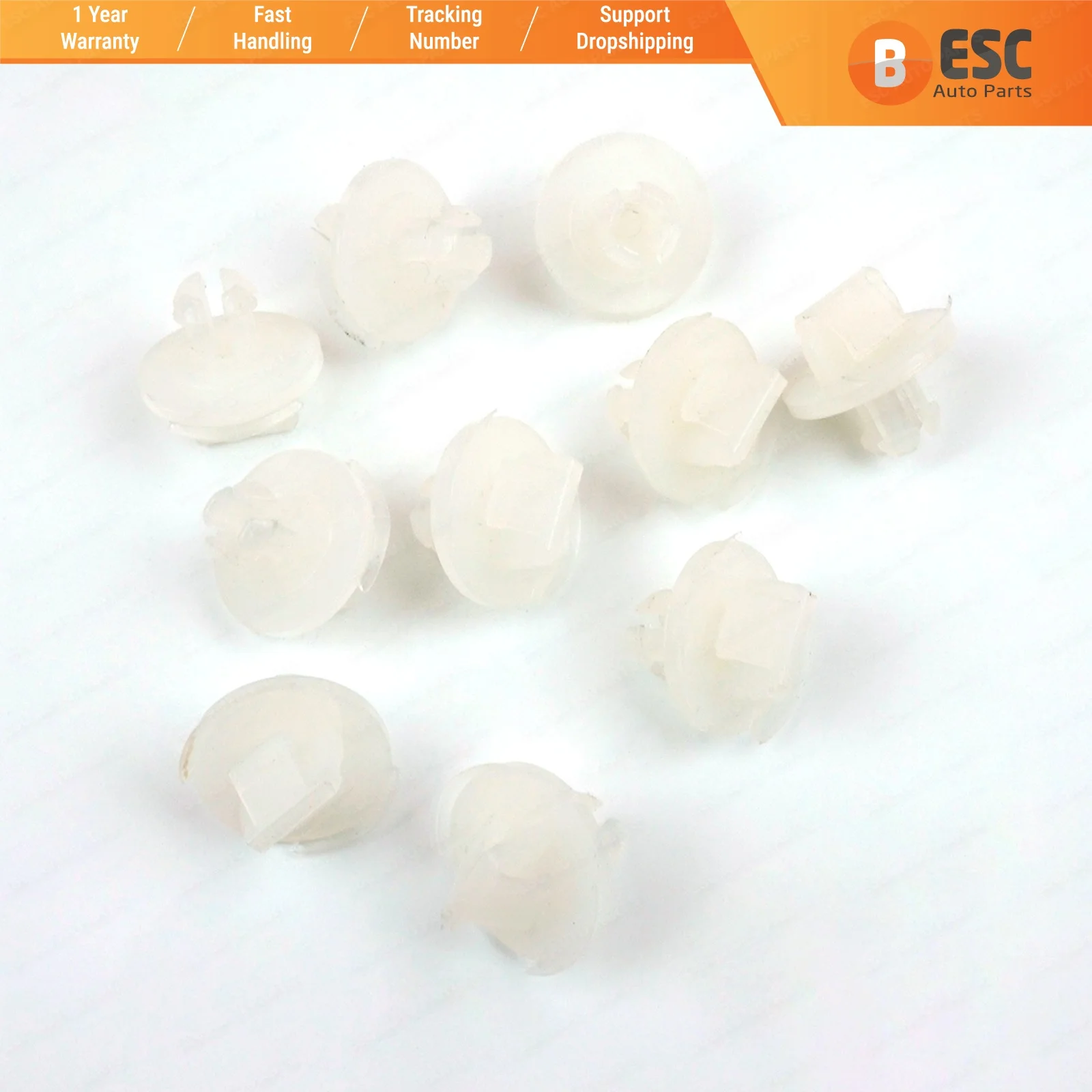 

ESC ECF5049 10 Pieces Door Lock Holder Clip for Renault