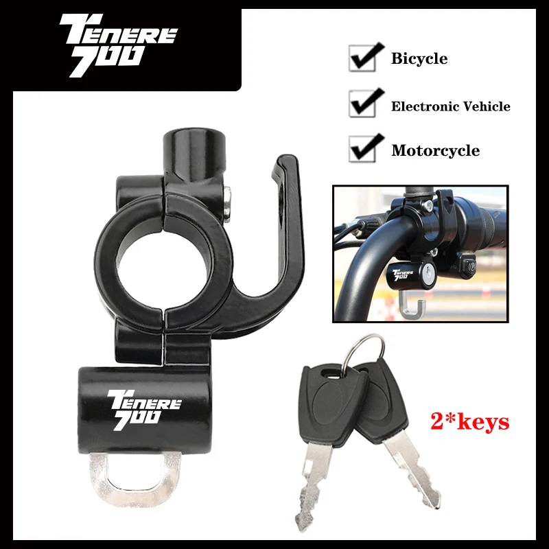 

Для Yamaha Tenere 700 Tenere 1200 Tenere 700 Tenere 1200 2019-2022 аксессуары для мотоциклов с ЧПУ замок для шлема противоугонный шлем