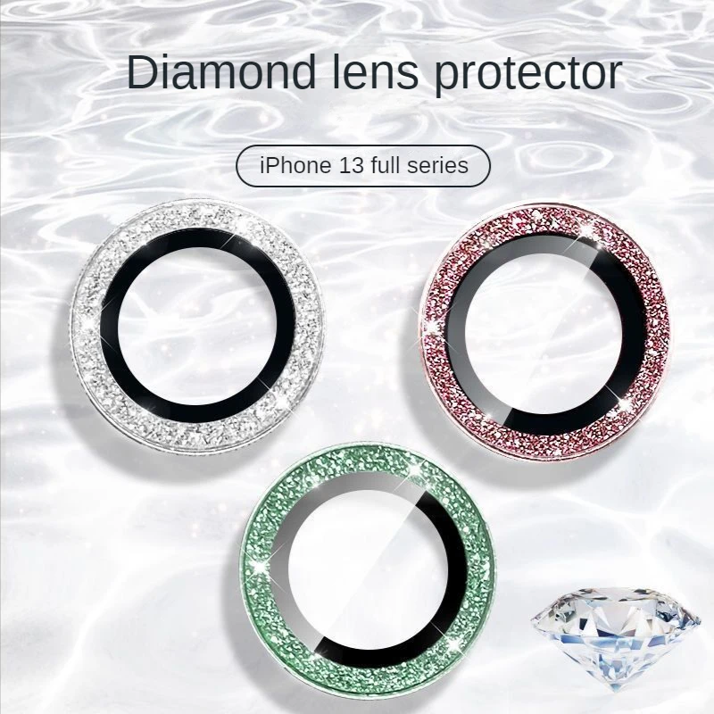 

3DX 14 линза плёнка Cangling зеленая вспышка бриллиант IPhone13promax Защитная пленка для объектива мобильного телефона HD