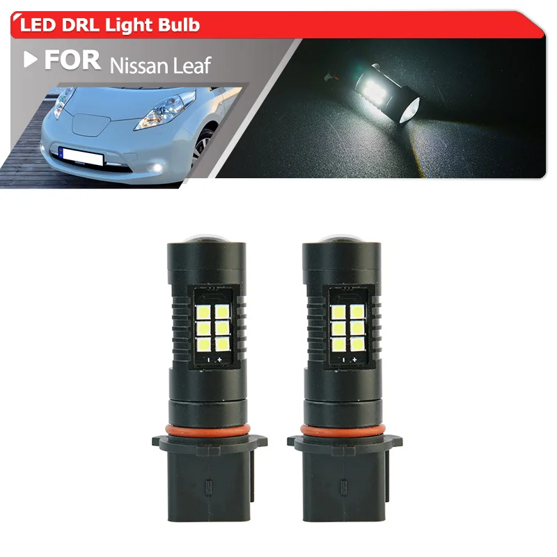 

2x Led P13W 12277 Projector Front DRL Light For Nissan Leaf 2011-2017 Canbus Error Free Daytime Running Light Bulbs