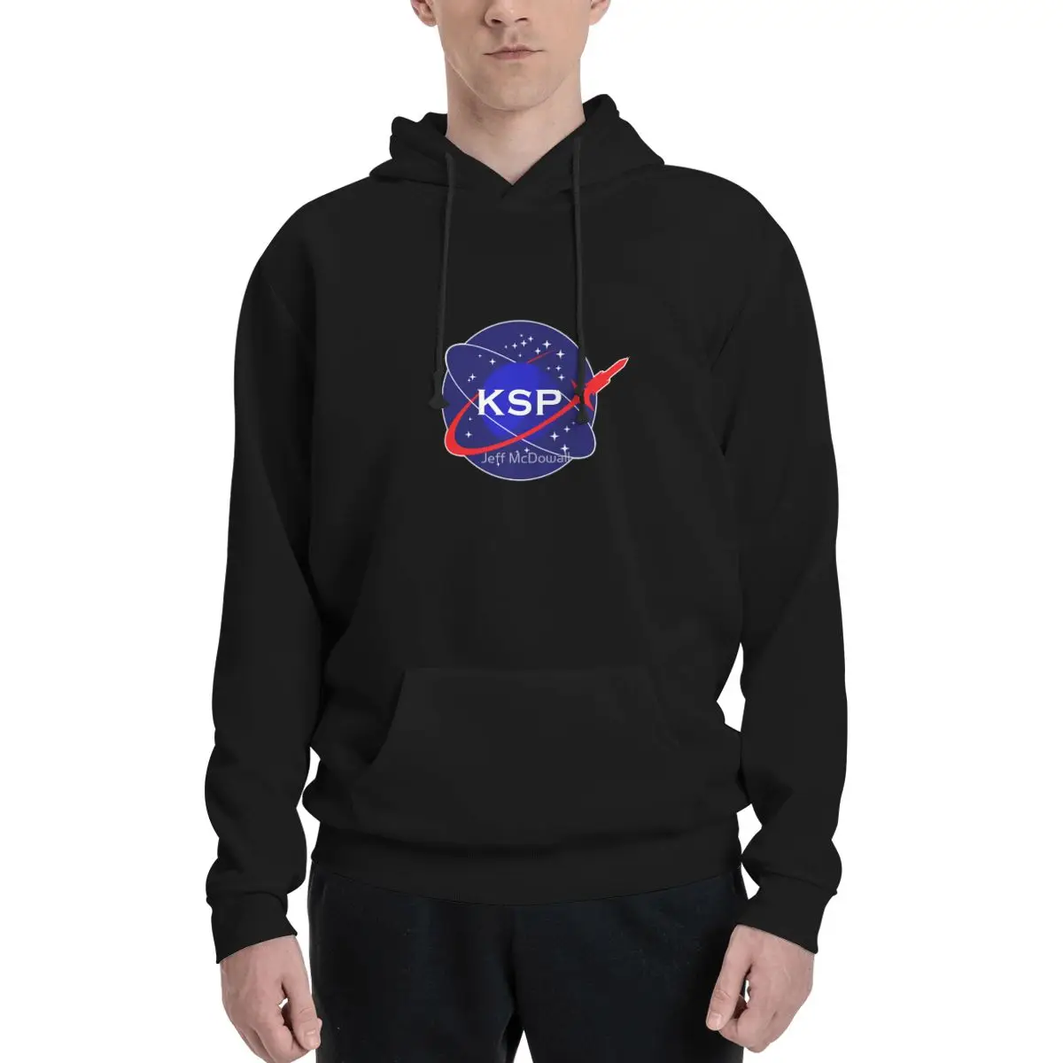 KSP Space Agency Logo Полиэстеровые Толстовки для мужчин