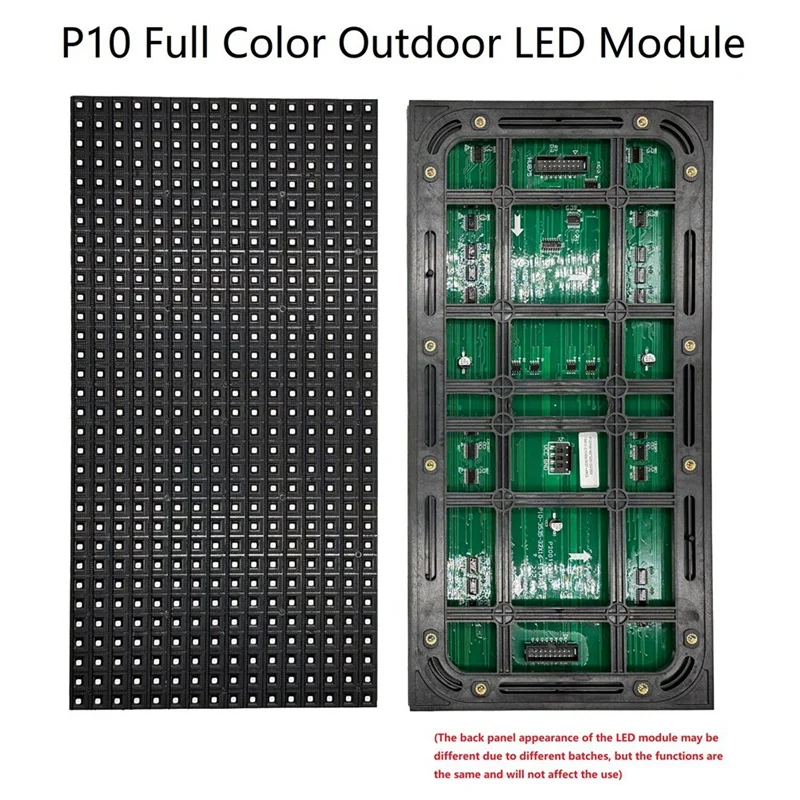 2 шт. P10 полноцветный уличный светодиодный модуль HUB75 SMD3535 32X16 пикселей