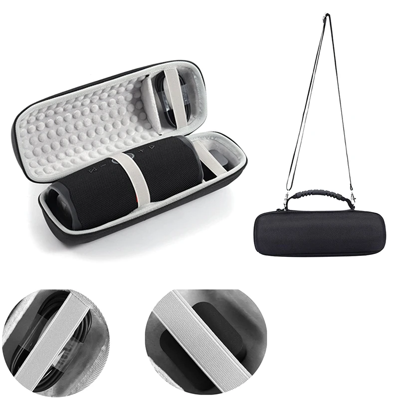 

Bluetooth Speaker Storage Bag EVA Carrying Case for JBL Charge 4 Speaker Hard Shell Storage Bag with Hand Strap