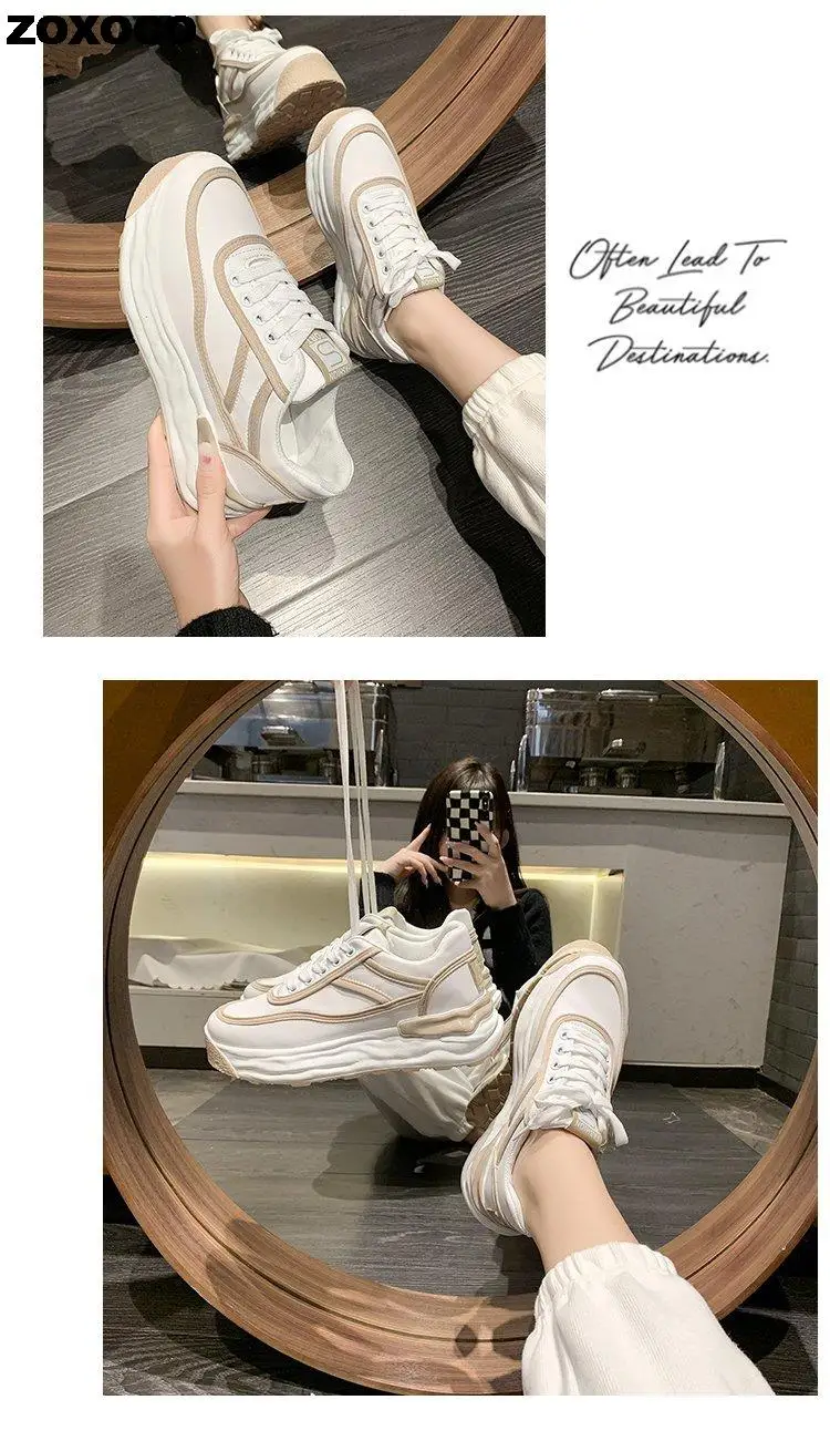 2022 Women Casual Shoes Fashion Summer Casual White Shoes  Platform Flat Shoes Sneakers Flat Mujer Shoes Women Casual Shoe