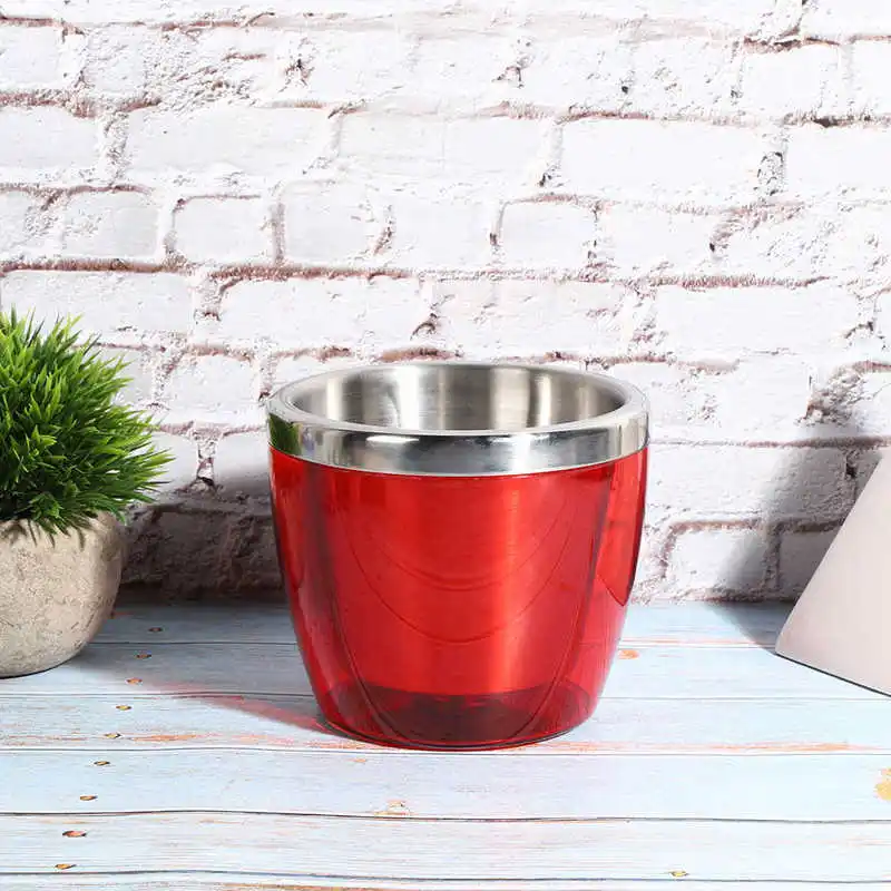 Мини-ведро для вина из красной нержавеющей стали домашняя кухня Ресторан Бар