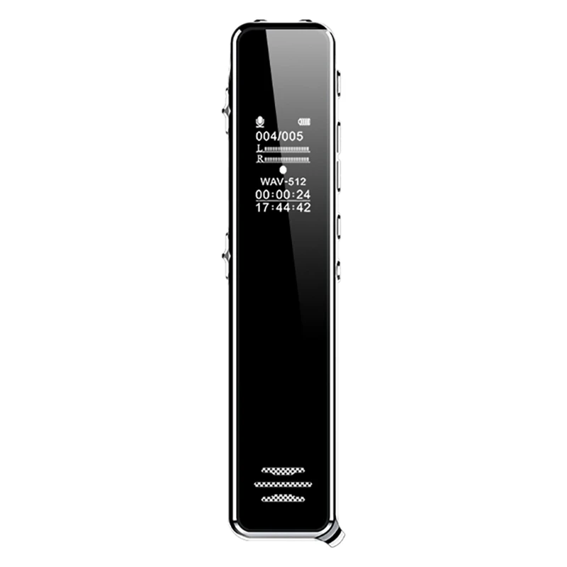 

Digital Voice Recorder, 16GB One Key Voice Recorder Stereo HD Audio Recording Device with Noise Reduction for Lectures