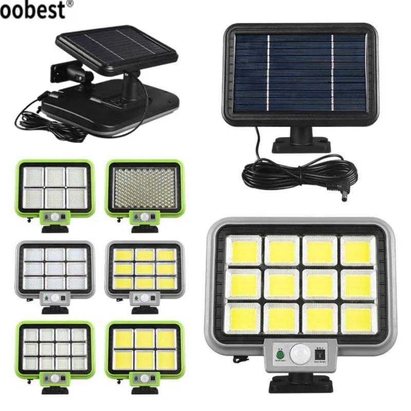 

Уличный светильник oobest на солнечной батарее, водонепроницаемый настенный светильник с 3 режимами, пассивным ИК датчиком движения, освещени...