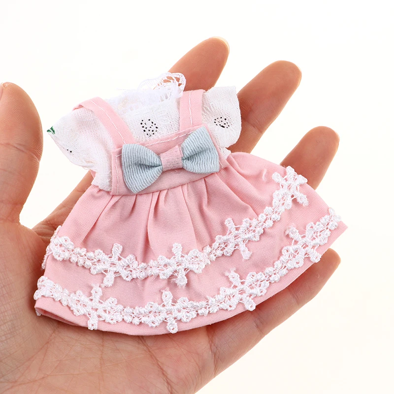 

16cm BJD SD Doll Clothes Pink Lace Princess Dress Party Dress Doll Clothing Accessories Best Gifts for Children DIY Girls Toys