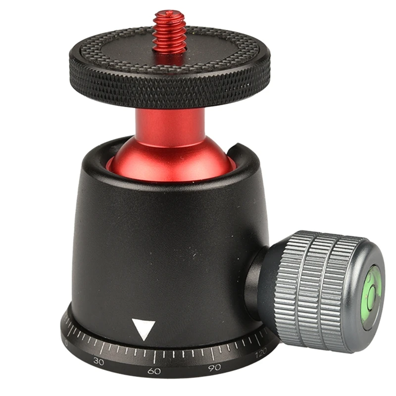 

Tripod Ball Head 360° Panoramic With 1/4Inch Screw Thread And Volume Locking Knob For DSLR Cameras/Tripods/Camera Slider