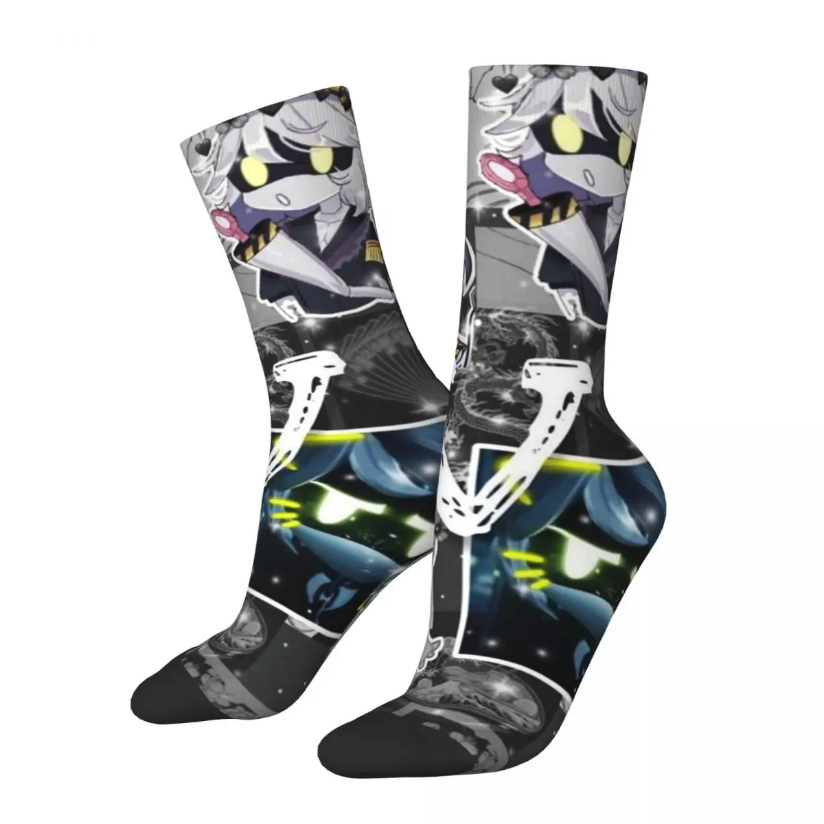 Разноцветные носки для убийц дронов N And Uzi из полиэстера длинные унисекс