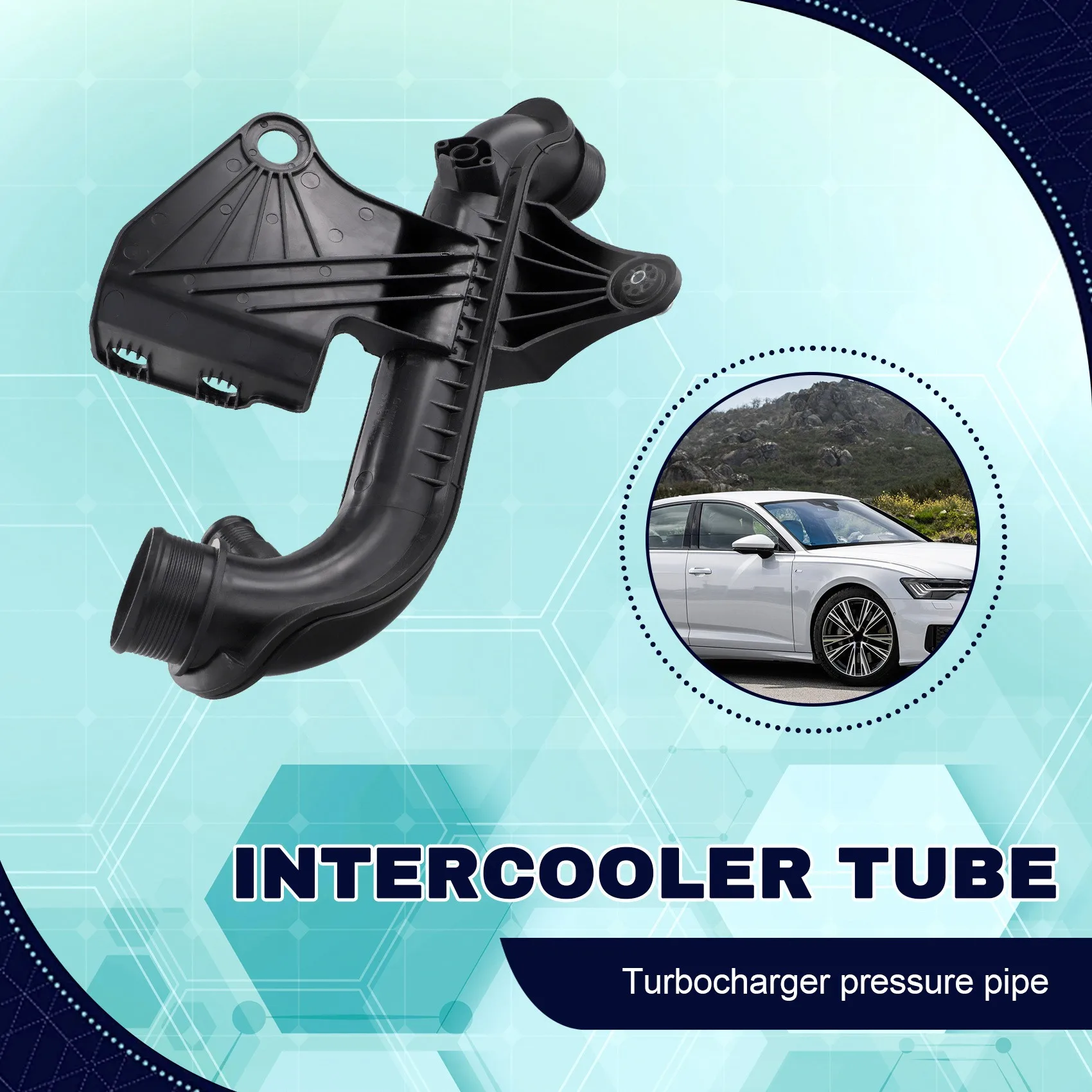 Для Audi A6 C7 2.0L 2012-2018 карта двигателя автомобиля шланг давления интеркулера 4G 0145673 Q