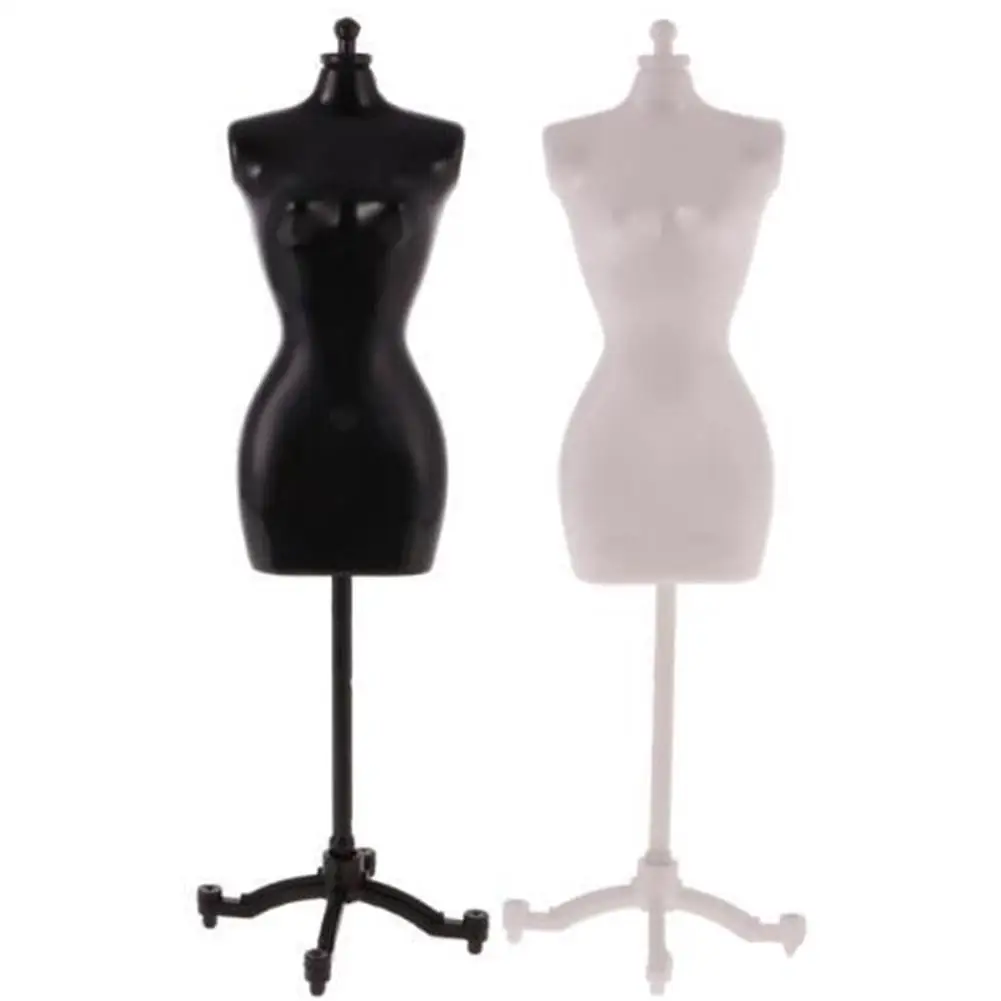 

30cm Mini Mannequin Dress Clothes Gown Model Stand For Doll Display Holder