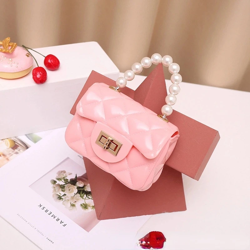 

2022 New Versatile Simple Jelly Bag Personalized Fashion Trend One Shoulder Bag Women's Street Shot Pearl Handbag