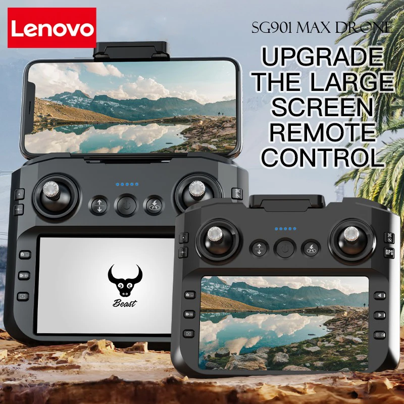 Фото Дрон Lenovo SG901 MAX GPS, профессиональный, 8K, для аэрофотосъемки, с функцией обхода препятствий, большим экраном на пульте управления, складной, с бесщеточными двигателями №5
