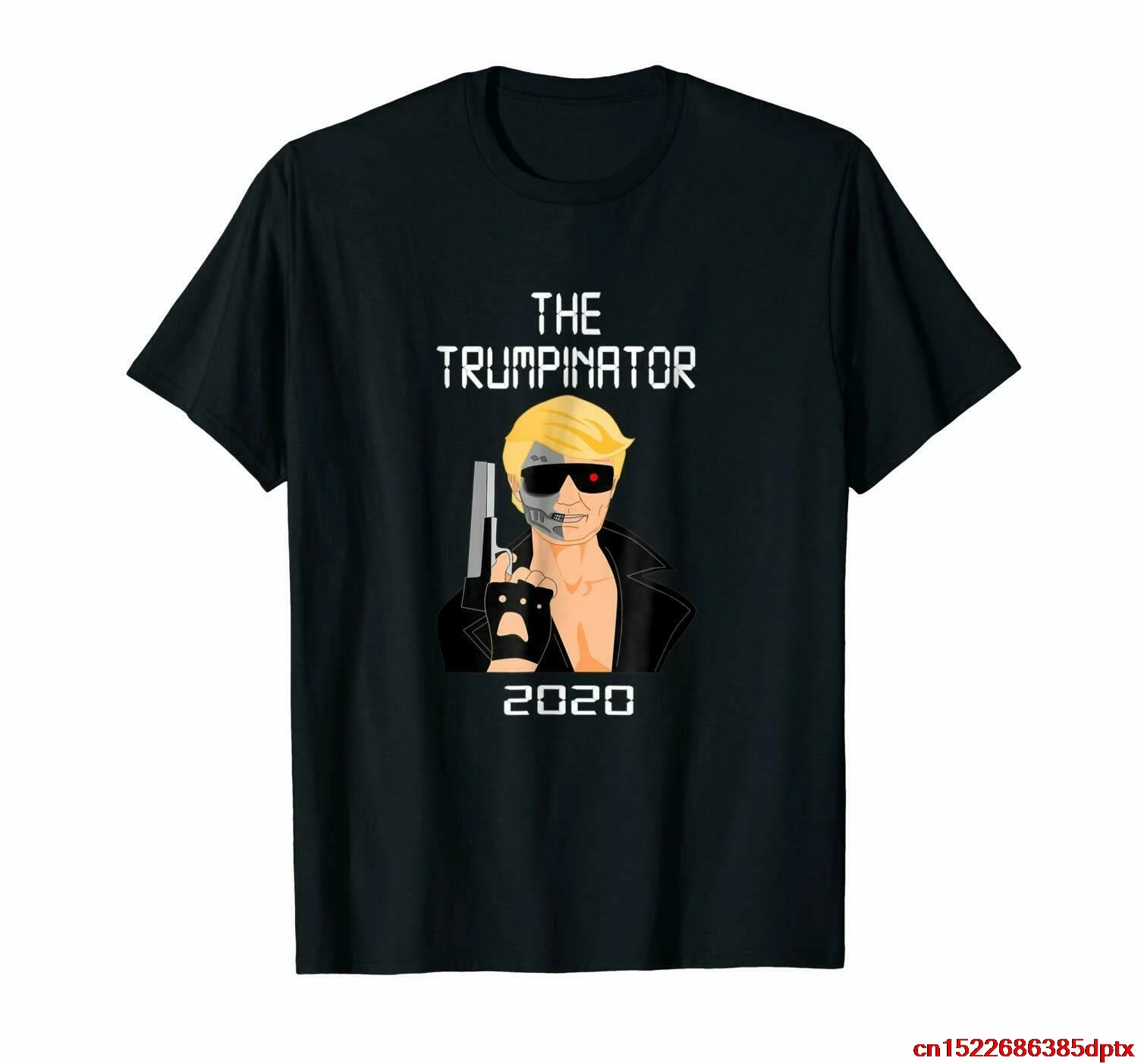 

Забавная черная футболка The Trumpinator 2023 The Terminator, Арнольд Шварценеггер