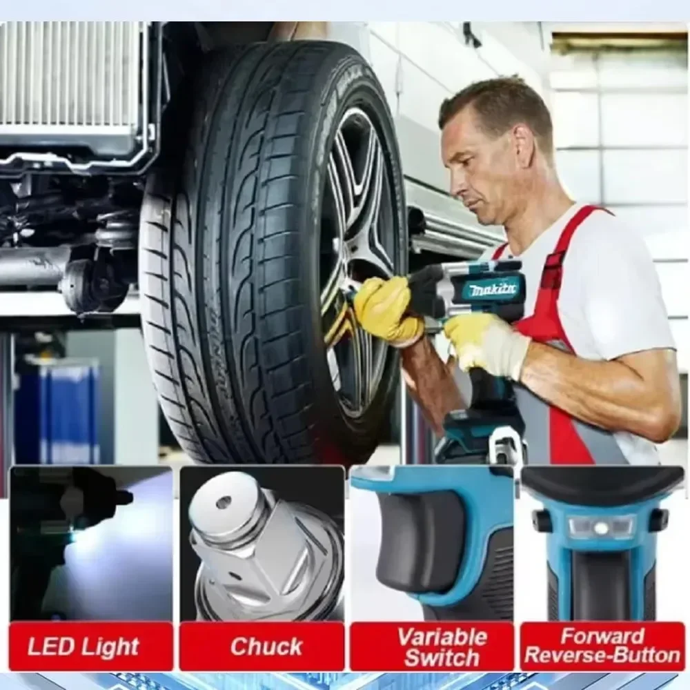 Makita DTW700 Бесщеточный электрический ключ 18 В Аккумуляторная дрель-отвертка