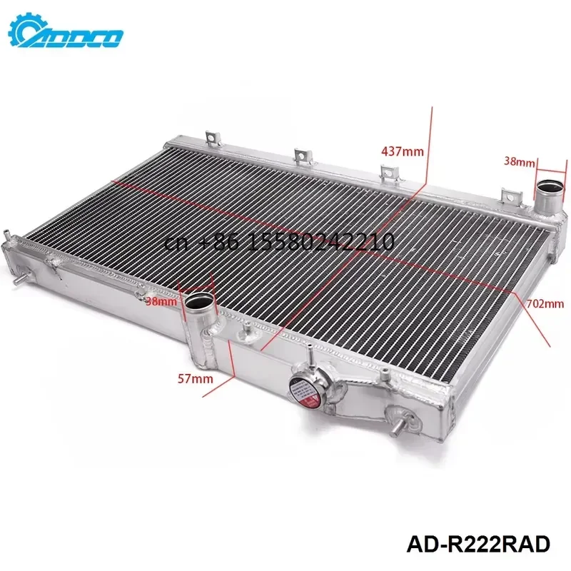 Фото Алюминиевый двухрядный радиатор ADDCO Racing для Impreza WRX 08-14, STI 08-16, Legacy Outback 05-09, Forester 09-13 (МКПП) №2