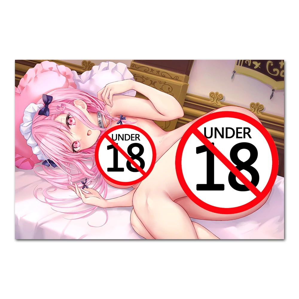 Аниме Сексуальная Обнаженная Горничная Без Цензуры Задница Киска Холст Картина