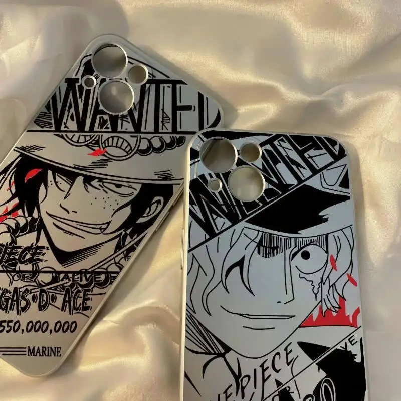 Чехол для телефона One Piece, силиконовый, с полным покрытием, противоударный, защита от падений, для Iphone 14, 13 Pro Max, 12, 11, 6S, Xr, 7 Plus, мягкий, гибкий (art.: 3920db3631f41) - 3920db3631f41