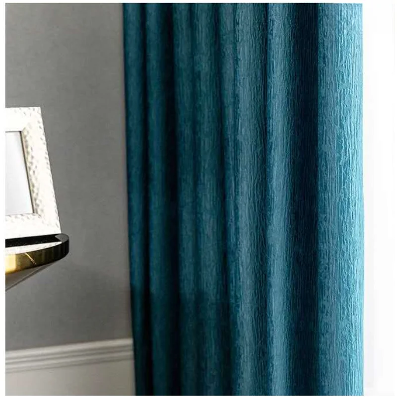 

Современные минималистичные занавески для гостиной, голландские бархатные электрические резные занавески Cortian с высокой точностью, однотонные занавески на заказ