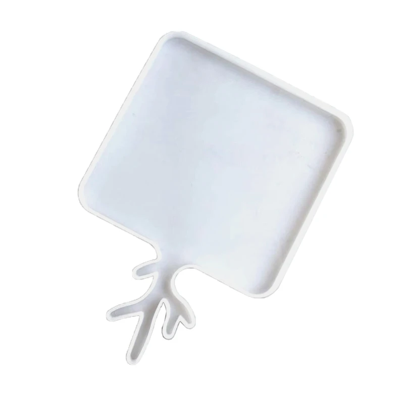 

Crystal Antler Handle Fruit Tray Mold is Used for Resin Casting Jewelry Making