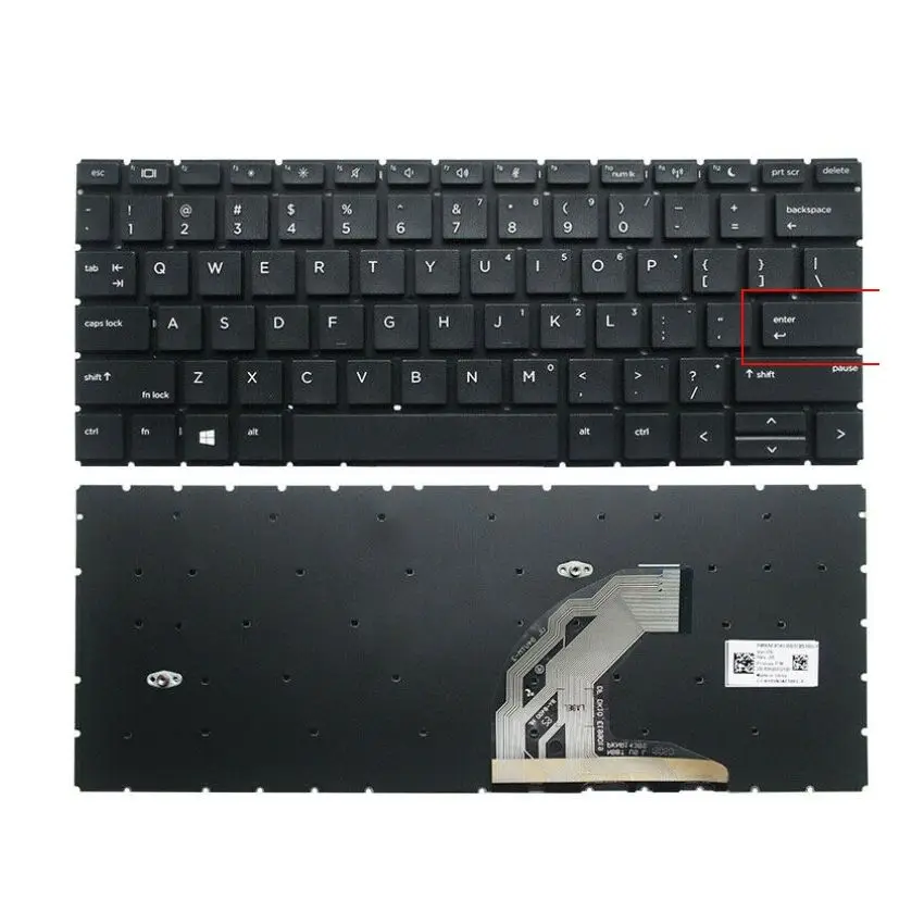 

New Laptop Keyboard For HP ProBook 430 G6 435 G6 US Black Without Backlit