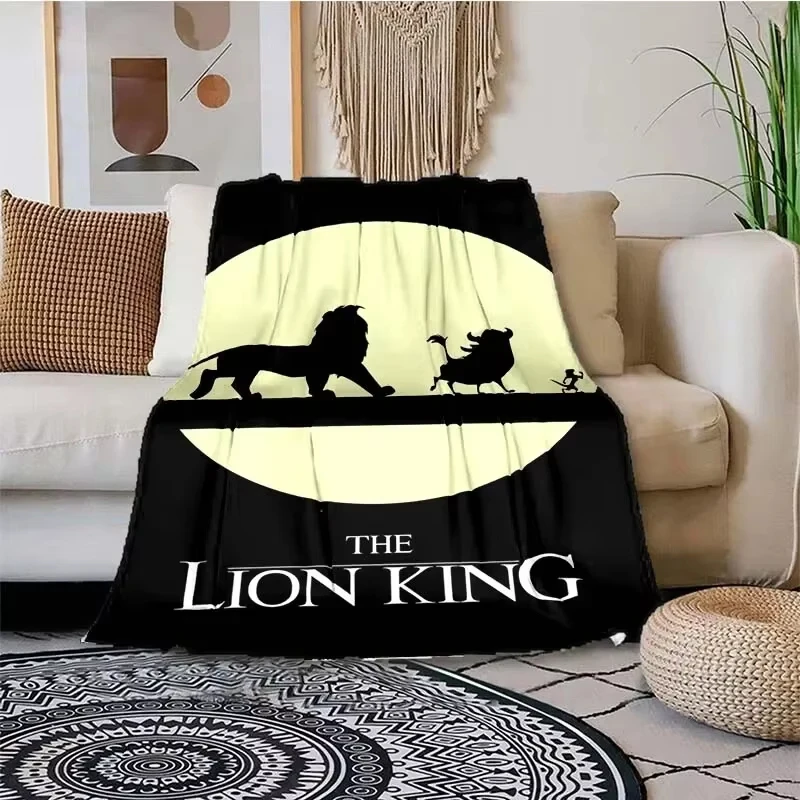 Мягкие одеяла с героями мультфильмов Король Лев Симба декоративные плюшевые