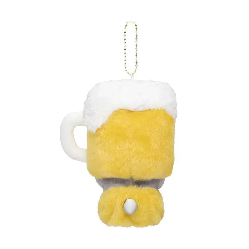 Фото Мультяшный брелок Mofusand Kawaii Shark Cat, плюшевые игрушки-брелоки Beer Pea, подвеска для рюкзака, украшение, подарки на день рождения для детей №4