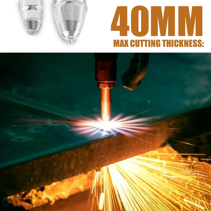 100 шт. P80 плазменный резак расходные материалы для резки с ЧПУ 60A 80A 100A наконечник