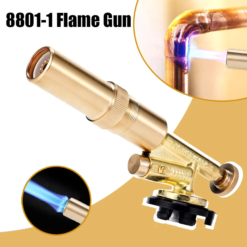 

Welding Torch Gas Burner Flame Gun High Temperature Brass Copper Gas Torch Brazing Solder Propane Welding Plumbing