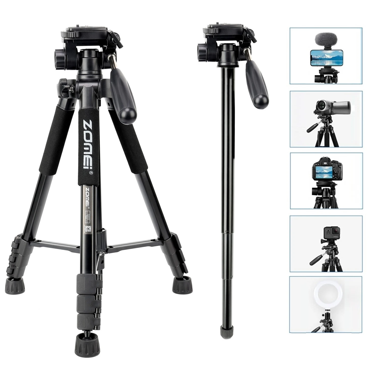 

Портативный штатив для камеры, 147 см, 59 дюймов, 152 см, 60 дюймов