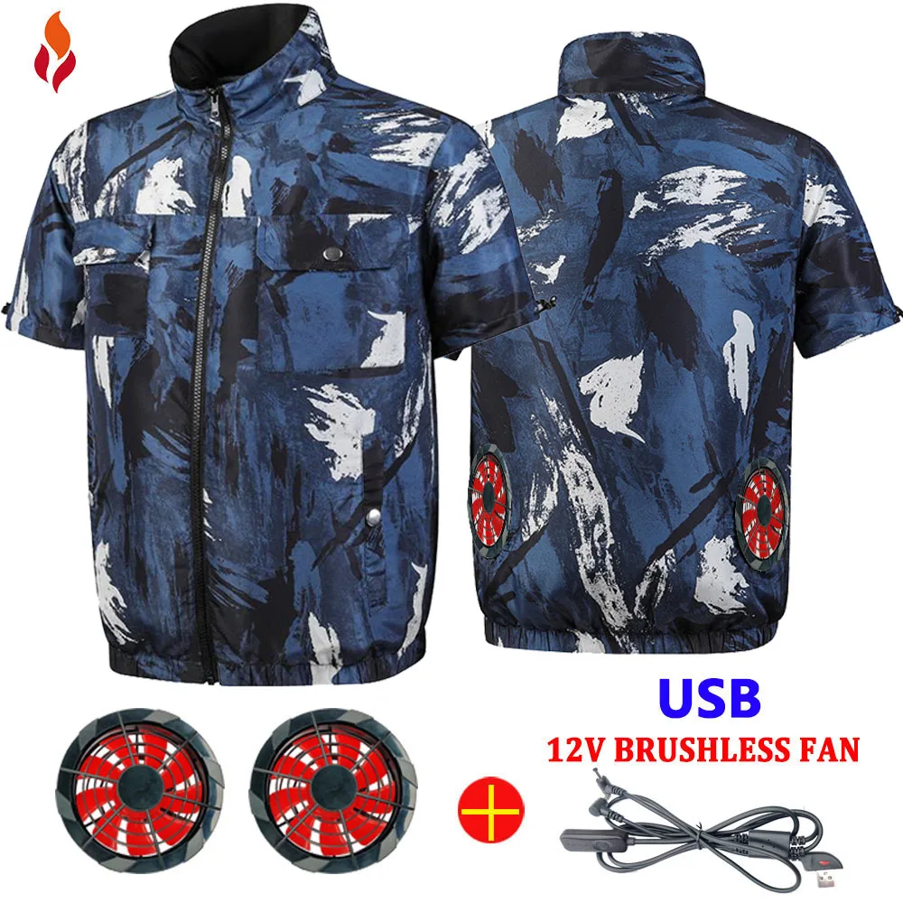 

Жилет мужской охлаждающий с вентилятором, одежда для спорта, отдыха на открытом воздухе, кемпинга, рыбалки, летняя