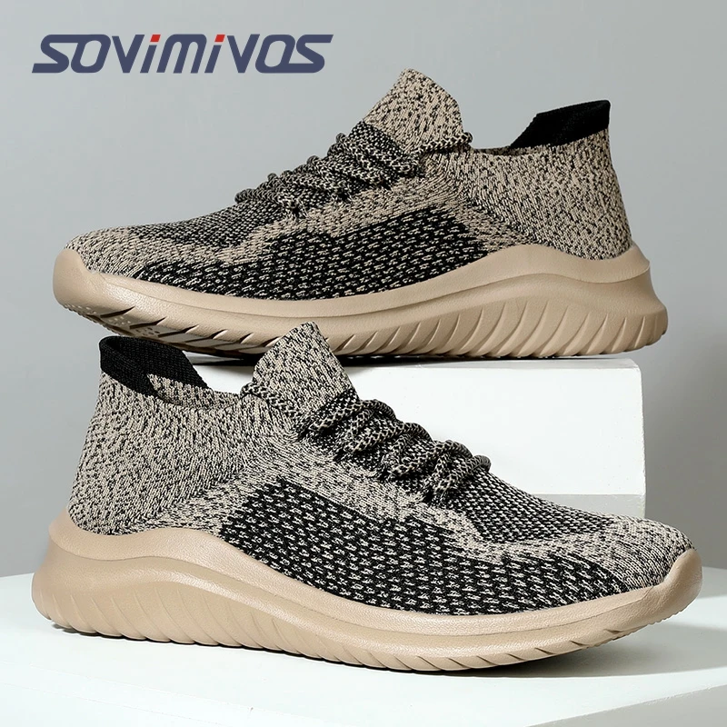 Running Shoes Men&Women Outdoor Sport Shoes Breathable Lightweight Sneakers Air Mesh Upper Anti-slip Natural Rubber Outsole