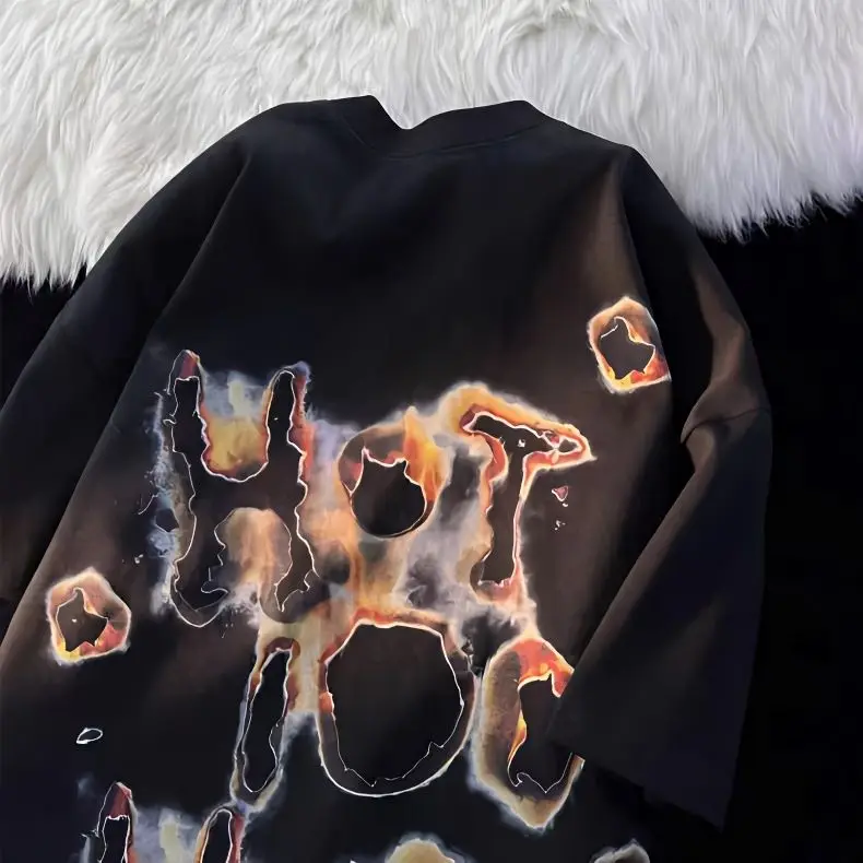 

Женская свободная футболка в стиле хип-хоп