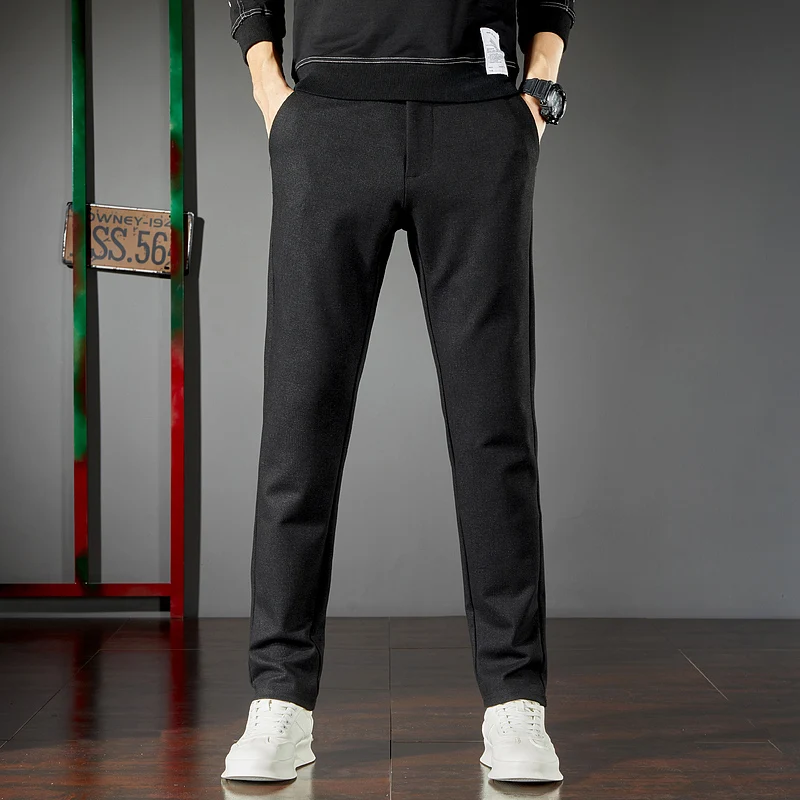 

Plus Big Size 36-44 New Fashion Men's High Quality Business Casual Long Pants Suit Pants Male Elastic Straight Formal Trousers