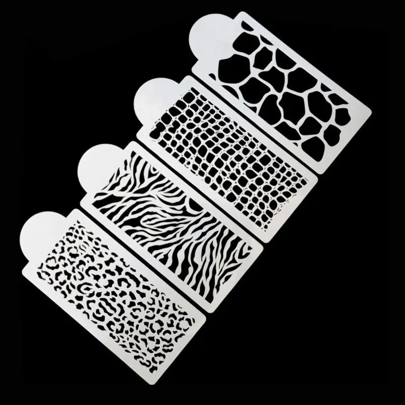 

4 шт./набор, трафареты для торта с леопардовым принтом