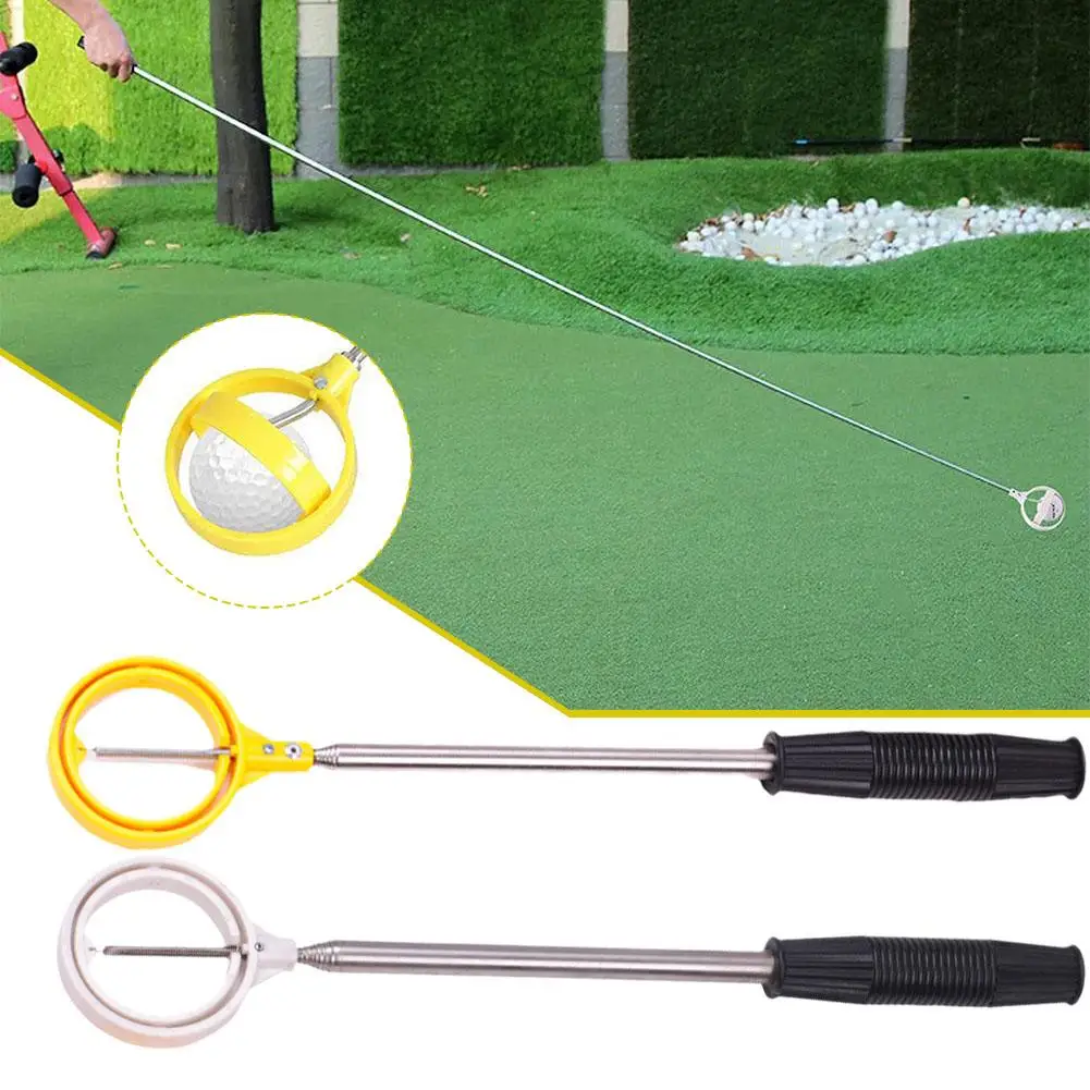 

Golf Ball Retriever 8 Sections Stainless Steel Telescopic Golf Ball Picker Pick Up Grabber Tool For Water Golf Training Aid U4E5