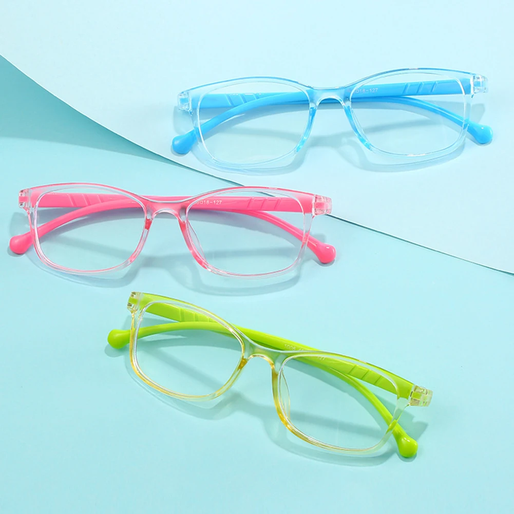 

1PC Multicolor Anti Blue Light PC Frame Eyeglasses Transparent Eye Glasses Blocking Spectacles Computer Eyewear for Children Kid