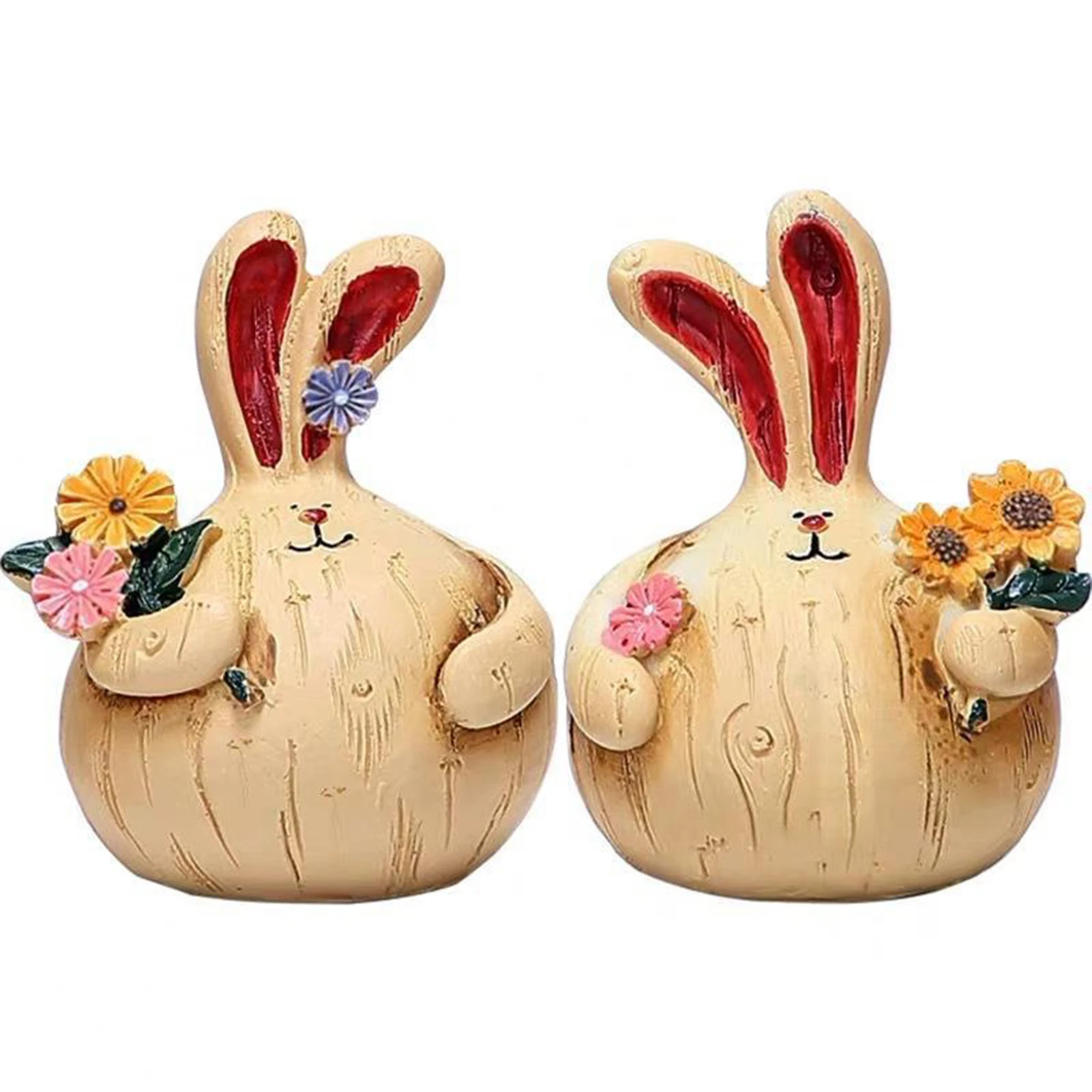 

Ретро статуэтки кроликов из дерева