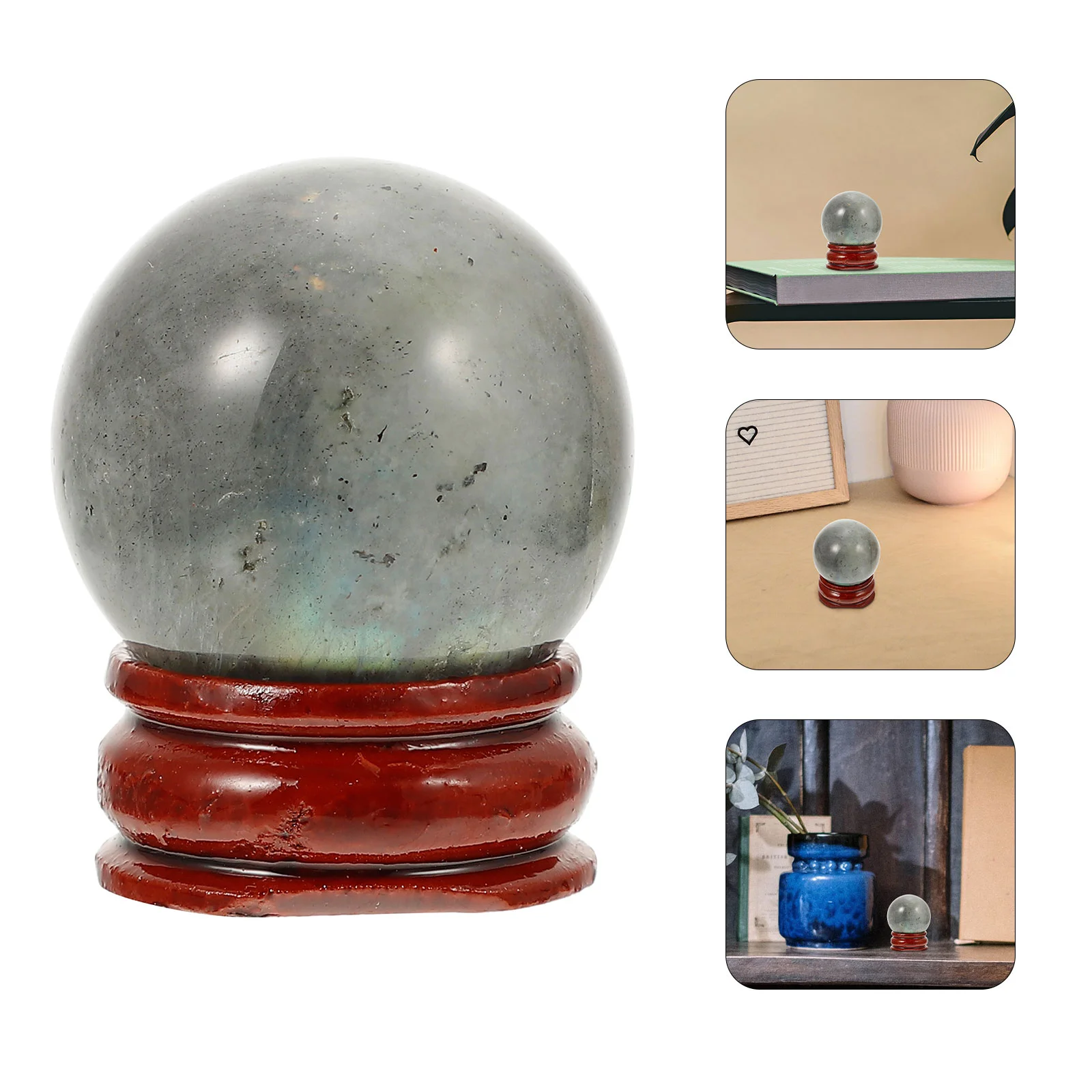 

Stone Adornment Stone Craft Spherical Ornament Home Small Decor