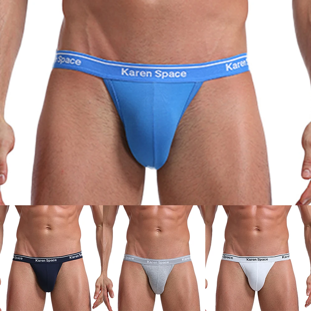 

Sexy Mens Elastic Thong G-string T Back Underwear Jockstrap Briefs Bikini Underpant Solid Color Sports Trunks Man Breathable