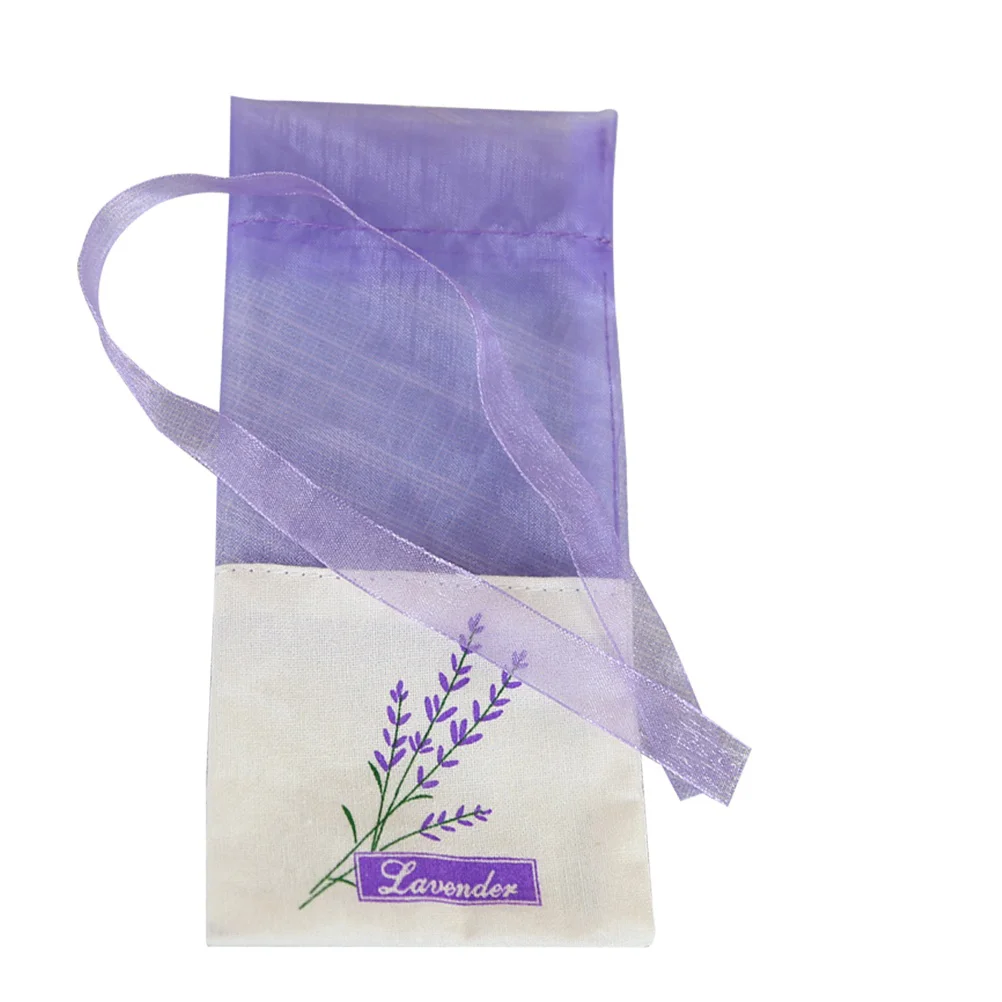 

Lavender Sachet Sachets Empty Forscented Fragrance Drawstring Closet Drawers Organza Dried Drawer Scentgauze Closets Small Gift